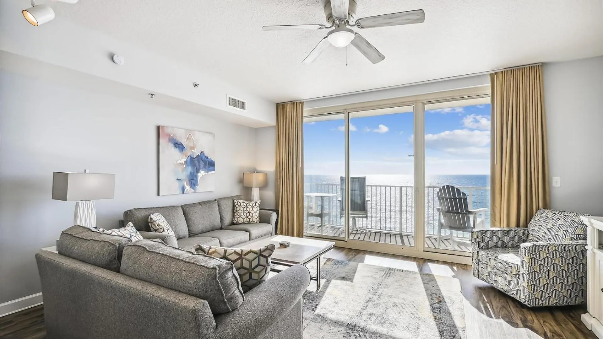 Shores Of Panama 630-1Bdbunks, Sleeps 6, Beach Front! Free Fun! Reserved Parking Space Condo Panama City Beach Apartment